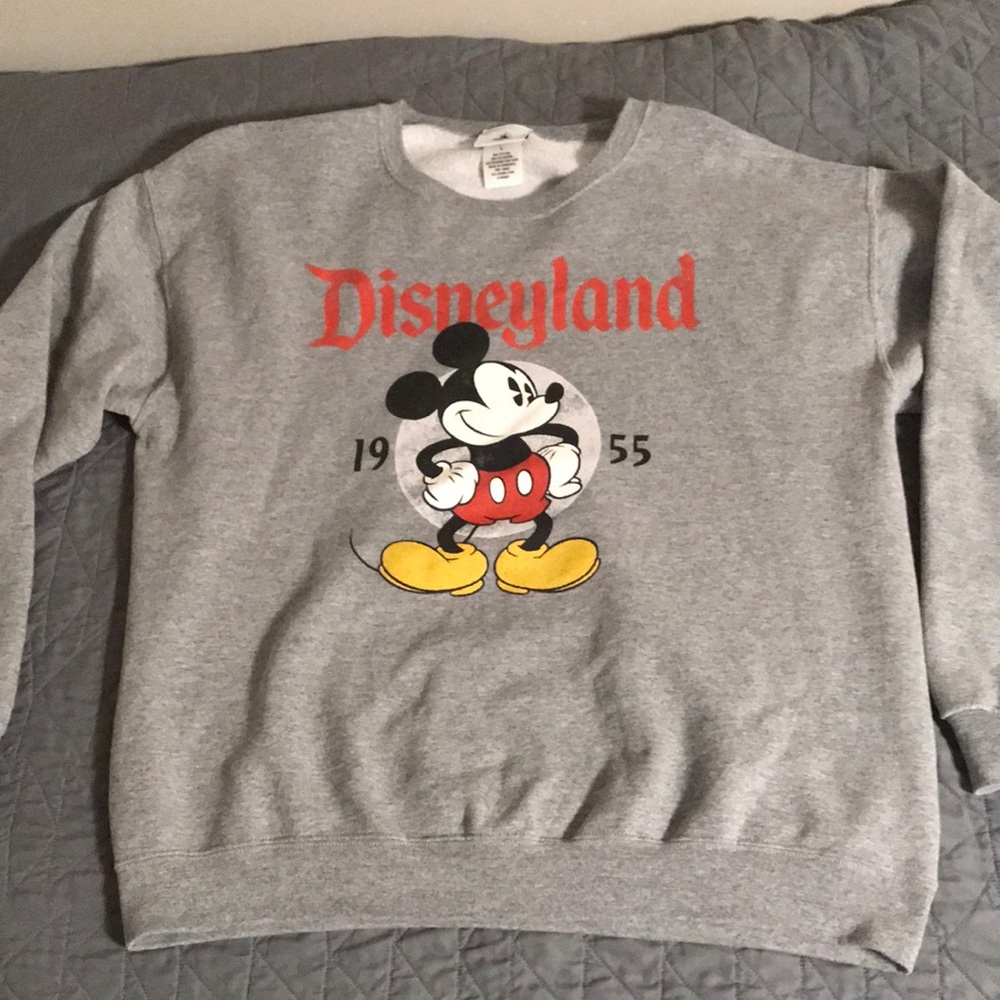 Grey Disneyland Crewneck